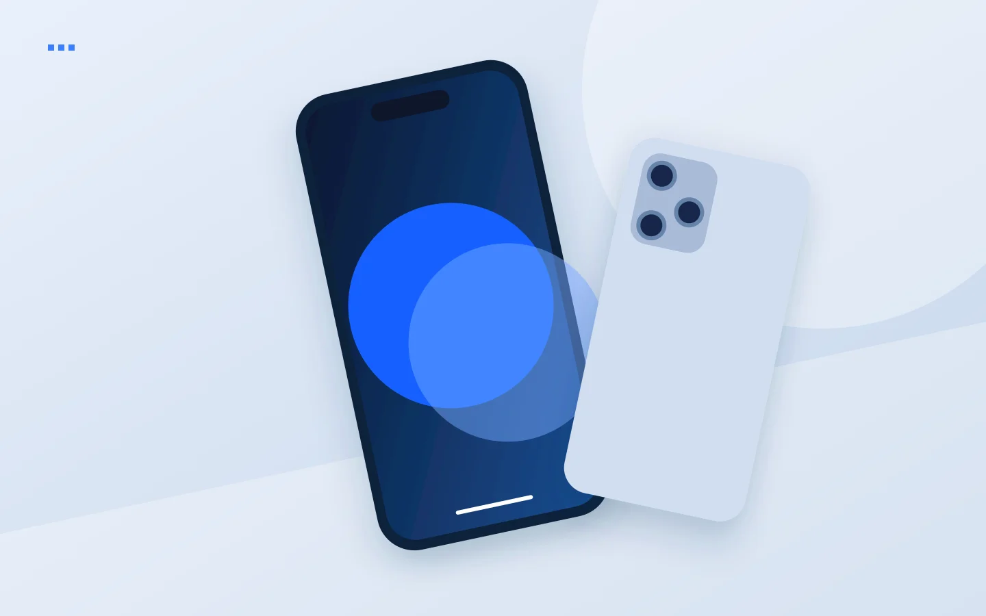 Illustrazione editoriale di due smartphone